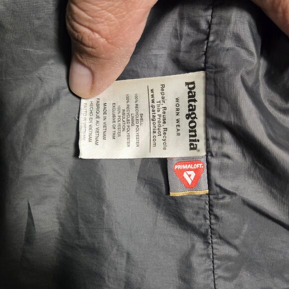 Patagonia Nano Puff Vest Women's  Charcoal Primaloft Puffer Full Zip XS Logo - Picture 8 of 12